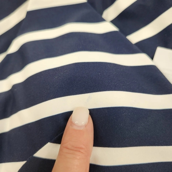 LOFT Beach Blue & White Plunge One Piece Swimsuit Size Small NEW - Picture 13 of 13